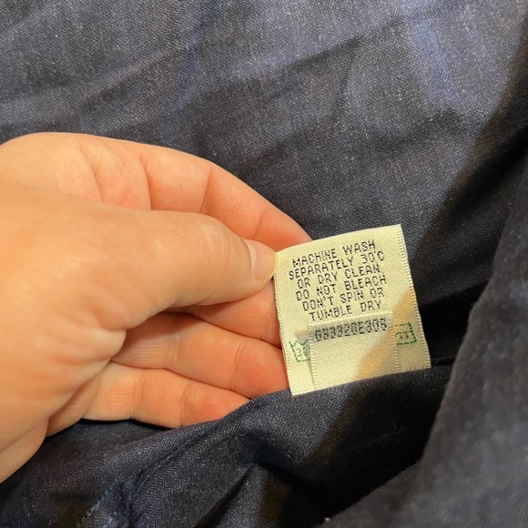 NWT Bugatchi Shaped Fit Blue Checkered Pattern Button Down Shirt- Size L… - Picture 5 of 8